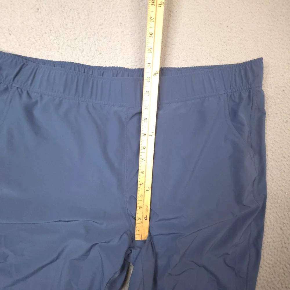 Eddie Bauer Pants Womens XXL Blue Hiking‎ Travel Elastic Waist 42 Straight Leg